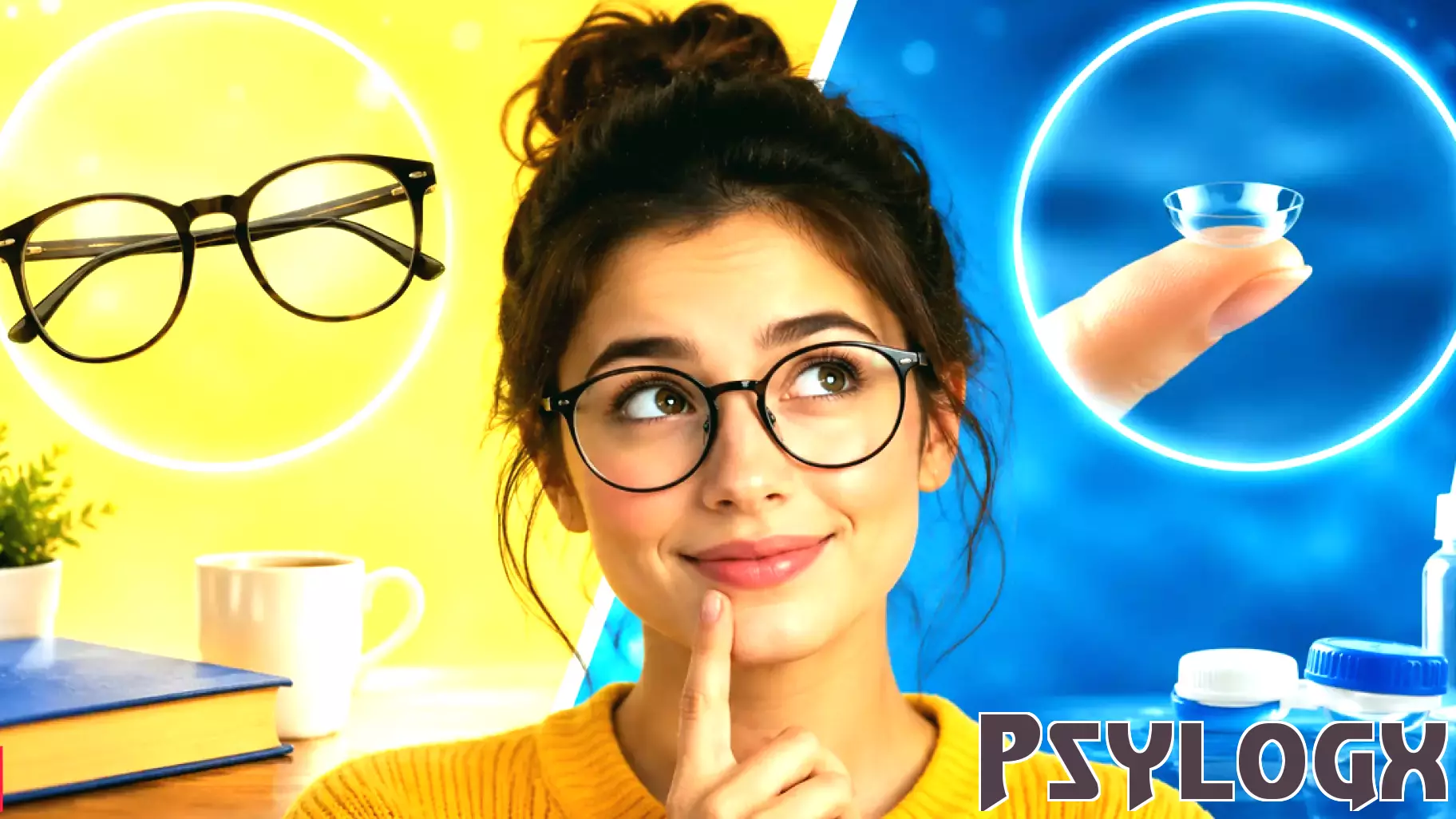 Psychology says people who don't like wearing contact lenses aren't necessarily afraid, they prefer glasse